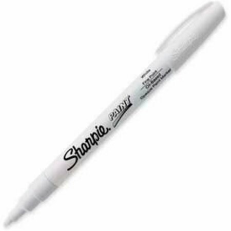 SANFORD Sharpie Paint Marker, OilBased, Fine, White Ink 35543